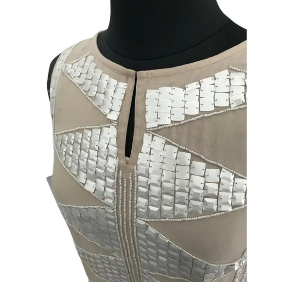 Embellished Sleeveless Tunic Sequin Top - Picture 3 of 5